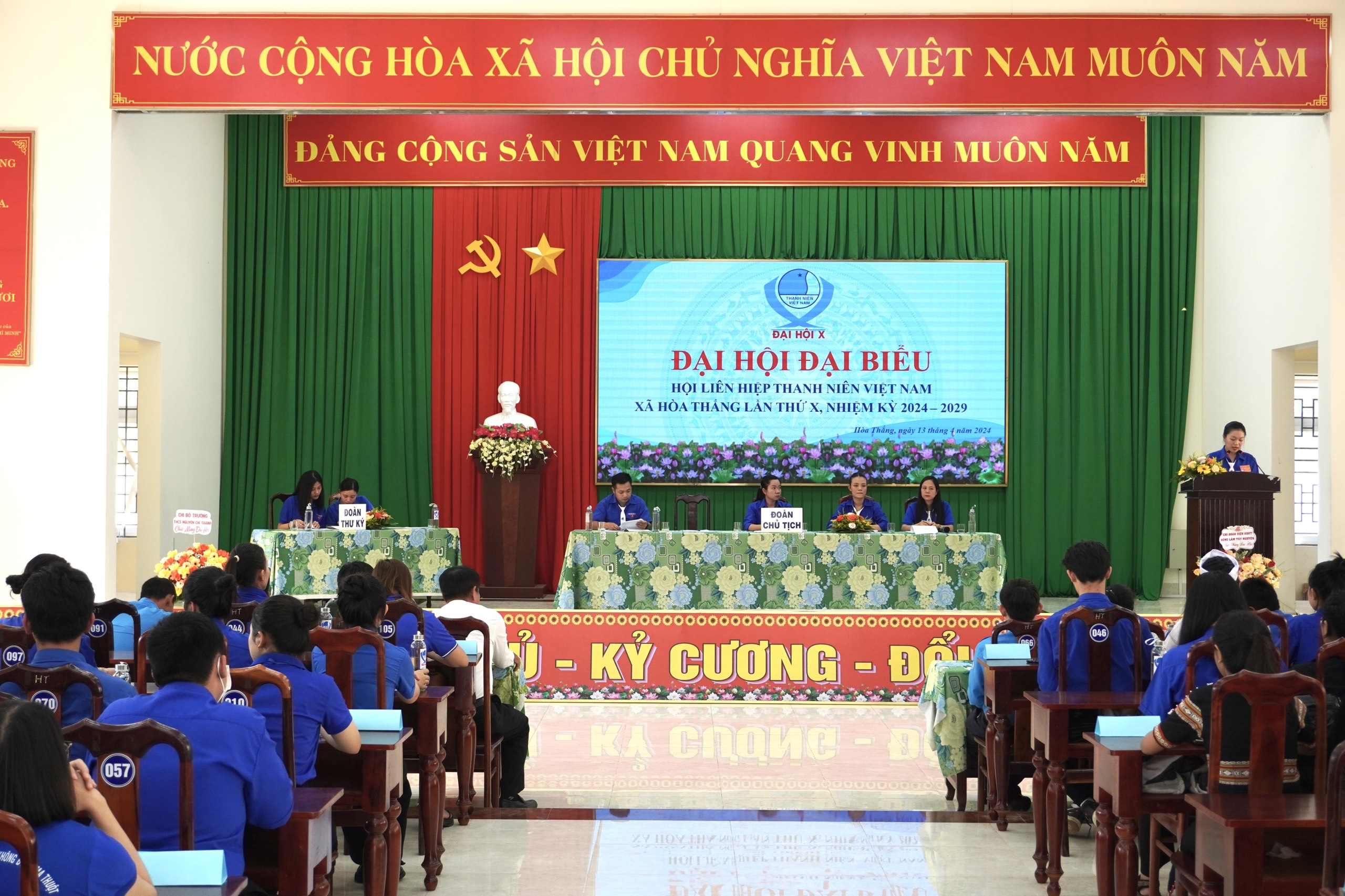 Đại hội Đại biểu Hội Liên hiệp Thanh niên Việt Nam xã Hòa Thắng lần thứ X, nhiệm kỳ 2024-2029