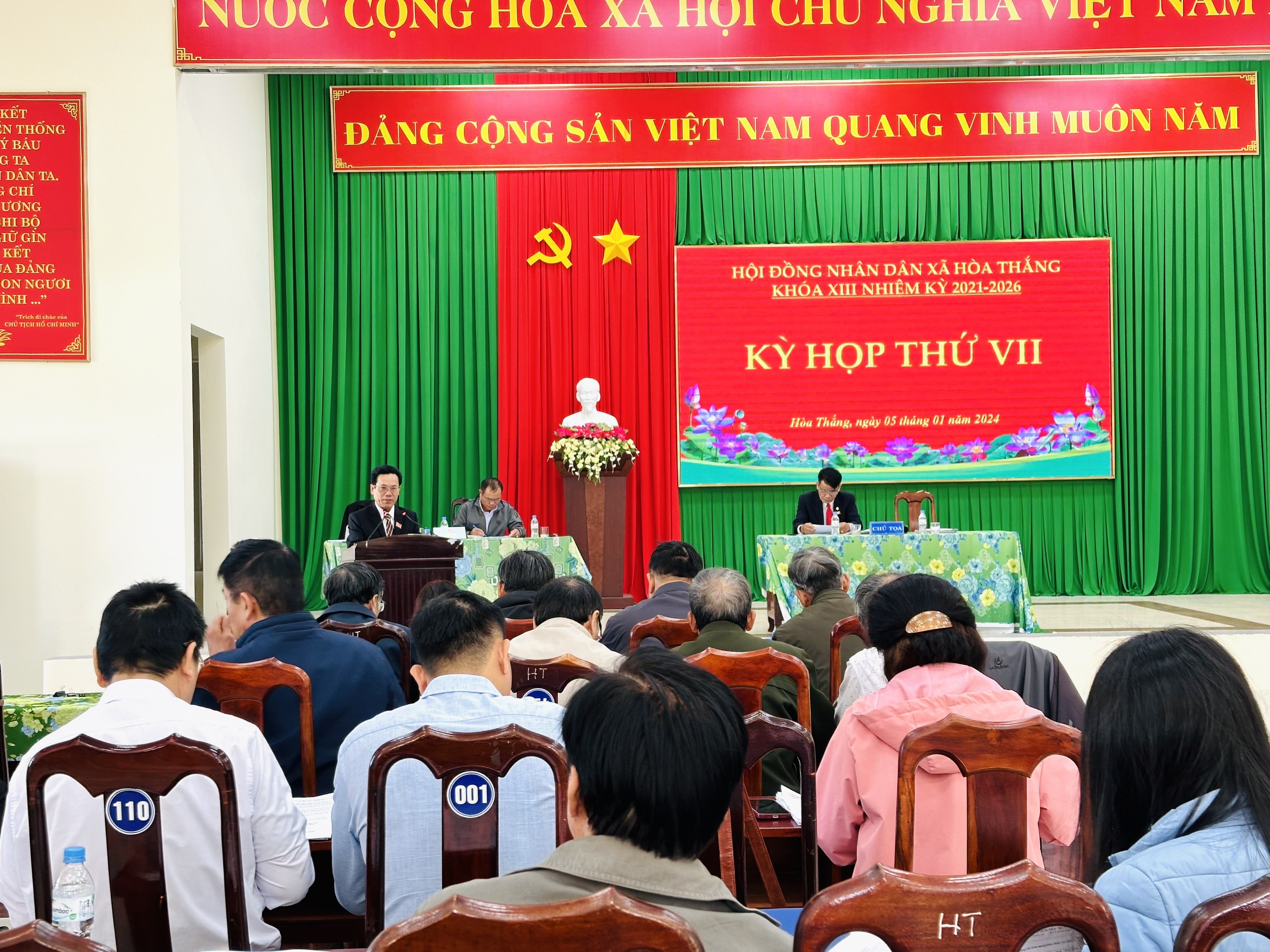 KỲ HỌP THỨ VII, HỘI ĐỒNG NHÂN DÂN XÃ HÒA THẮNG KHÓA XIII, NHIỆM KỲ 2021-2026