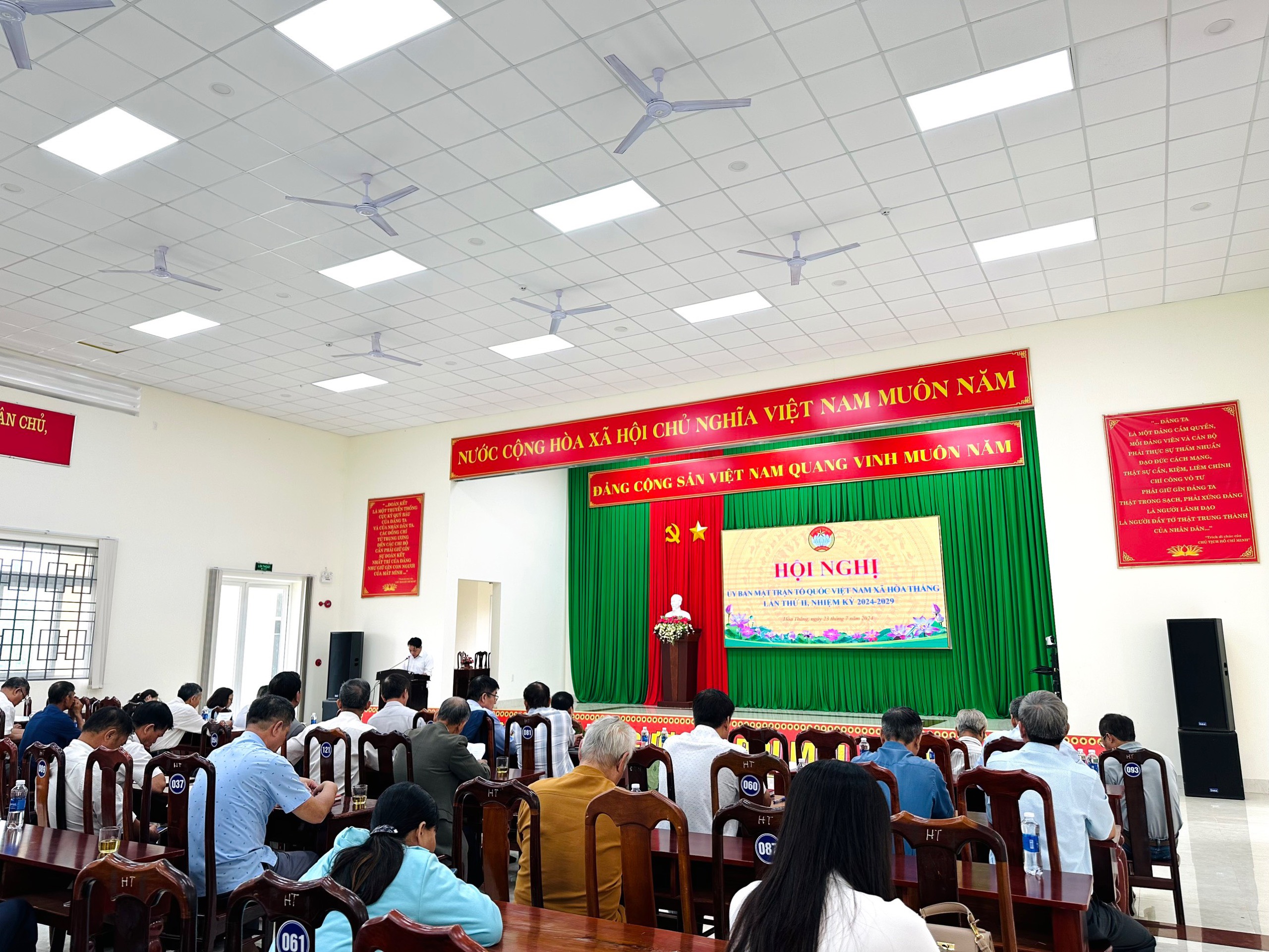 Ủy ban MTTQ Việt Nam xã Hòa Thắng tổ chức Hội nghị lần thứ hai, khóa XII, nhiệm kỳ 2024-2029