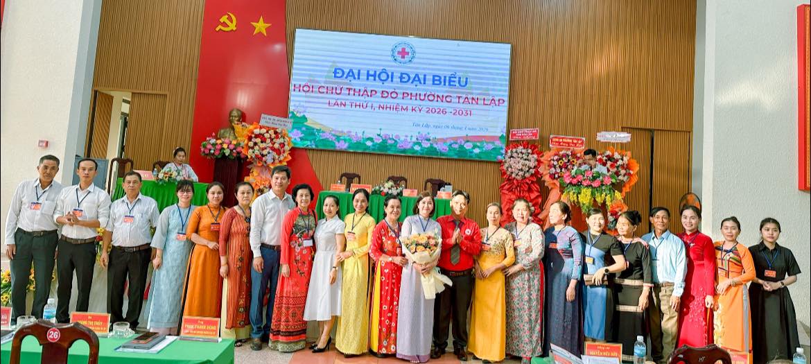 Hội Chữ thập đỏ phường Tân Lập tổ chức Đại hội lần thứ I, nhiệm kỳ 2026–2031