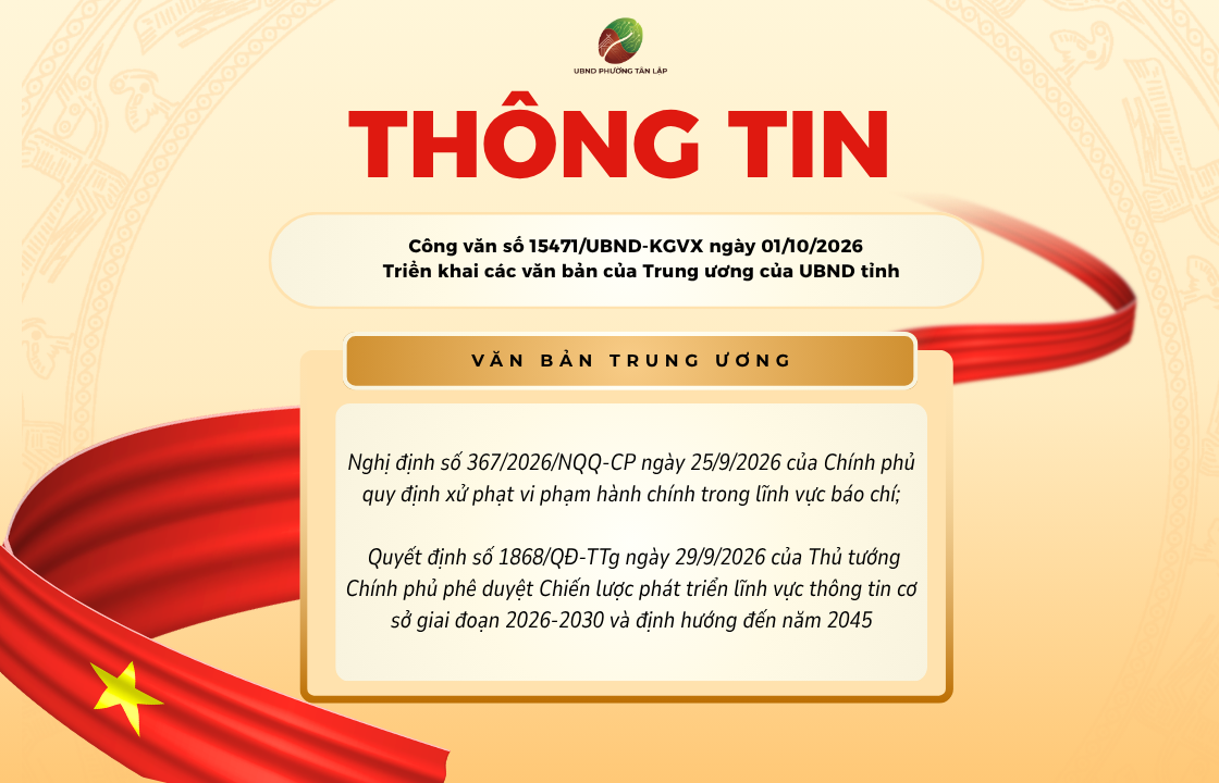 TRIỂN KHAI NGHỊ ĐỊNH 367/2026/NĐ-CP VÀ QUYẾT ĐỊNH 1868/QĐ-TTg: SIẾT CHẶT KỶ CƯƠNG BÁO CHÍ, NÂNG TẦM THÔNG TIN CƠ SỞ