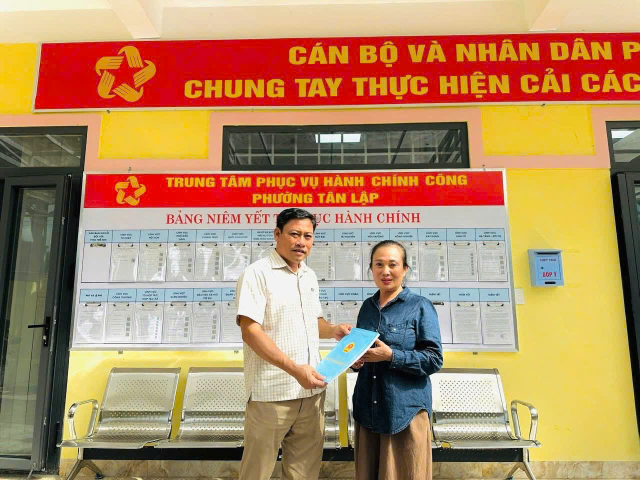 PHƯỜNG TÂN LẬP CÔNG BỐ DANH MỤC THỦ TỤC HÀNH CHÍNH CẤP XÃ THEO QUY ĐỊNH MỚI