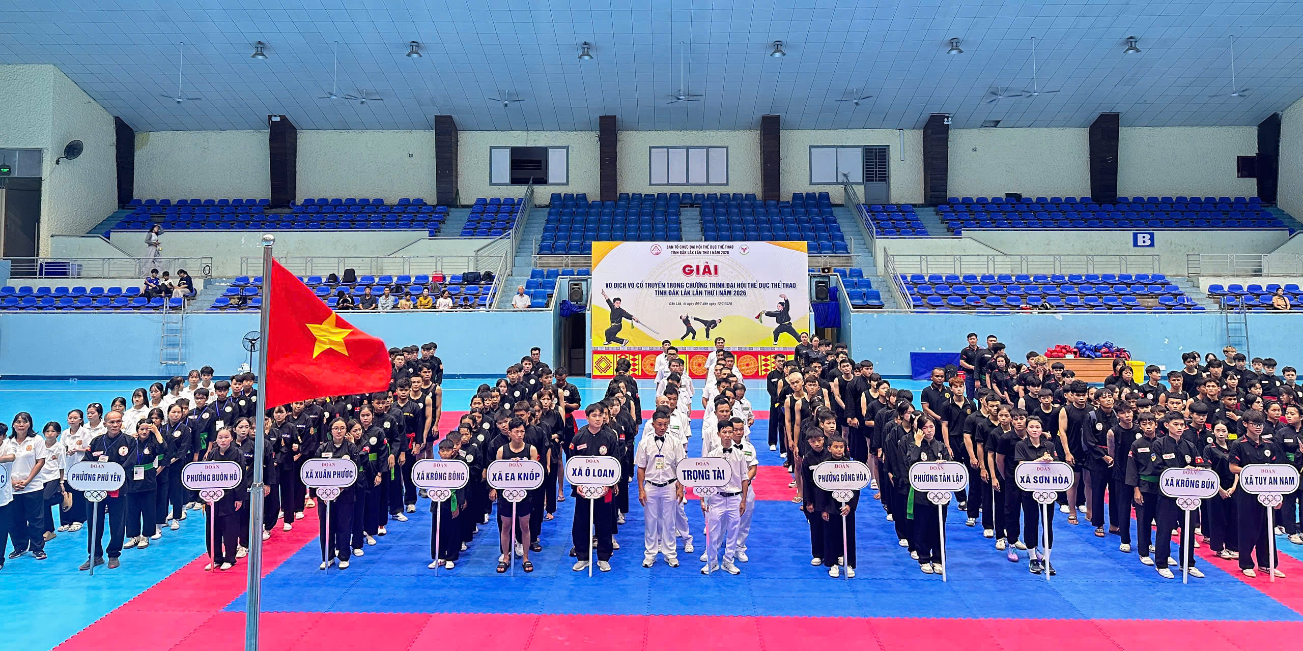 PHƯỜNG TÂN LẬP ĐẠT THÀNH TÍCH ẤN TƯỢNG TẠI GIẢI VÕ CỔ TRUYỀN TRONG KHUÔN KHỔ ĐẠI HỘI THỂ DỤC THỂ THAO TỈNH NĂM 2026