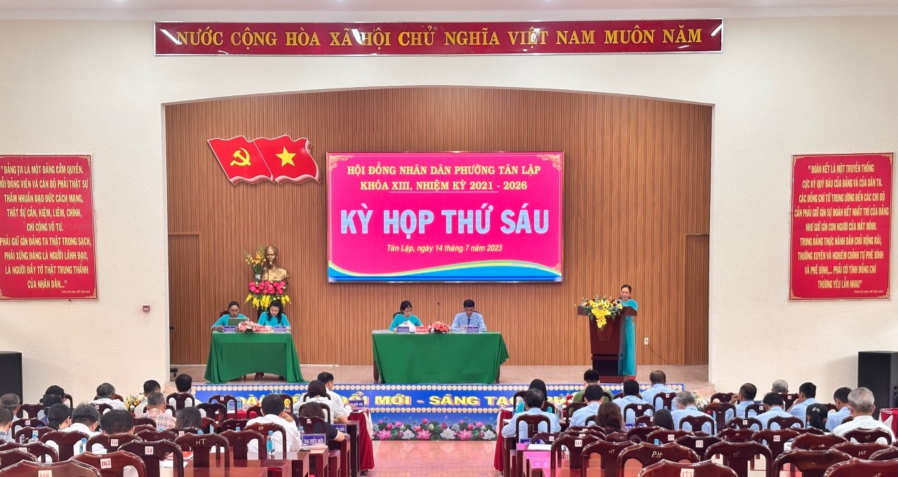 Kết quả Kỳ họp thứ sáu, Hội đồng nhân dân phường Tân Lập khóa XIII, Nhiệm kỳ 2021-2026!